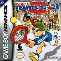 World Tennis Stars box art for GameBoy Advance